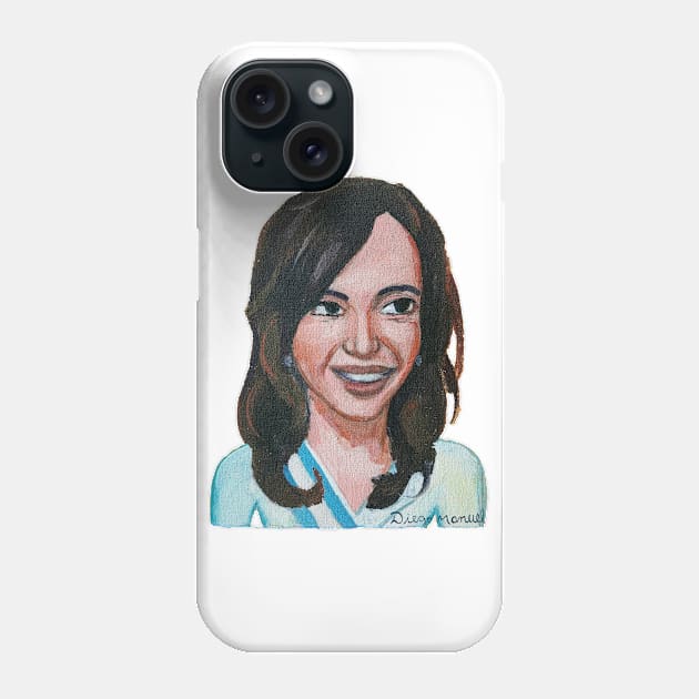 Cristina Kirchner Phone Case by diegomanuel