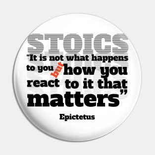 Stoic quote by Epictetus Pin