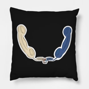 Two telephones Pillow