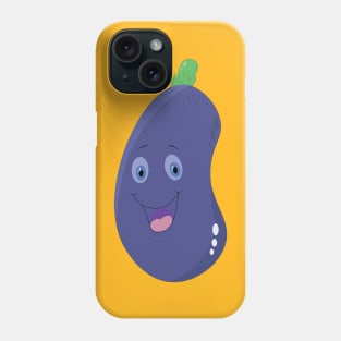 eggplant illustration Phone Case