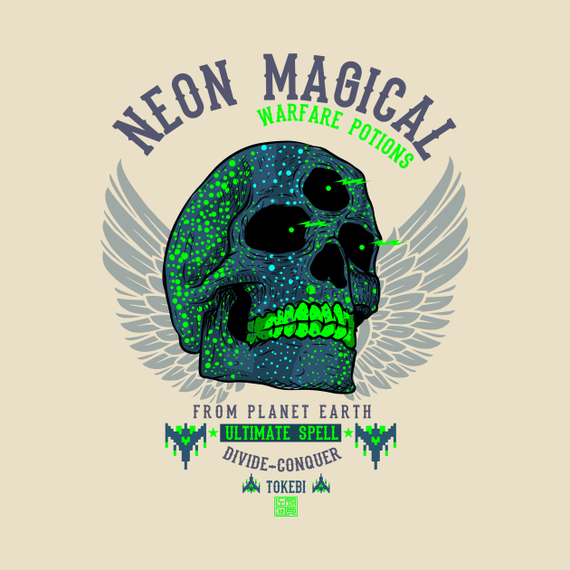 Neon Skull Army Warrior by TOKEBI