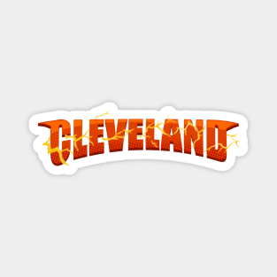 Cleveland Strong Typography Spirit Magnet