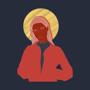 woman with a jacket T-Shirt