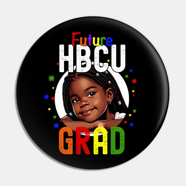 Future HBCU Grad Little Black Girl Youth Pin by blackartmattersshop