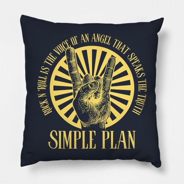 Simple Plan Pillow by aliencok