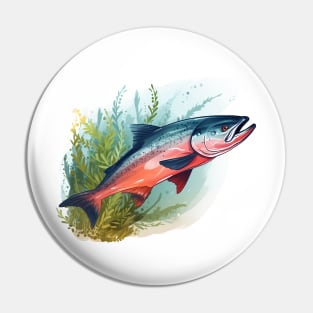 Pacific Northwest Salmon Pin