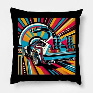 Back to the Future - Delorean Pop Art Pillow