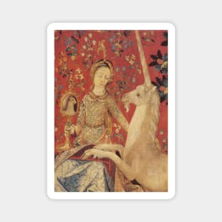 Lady and Unicorn Medieval Tapestry Magnet