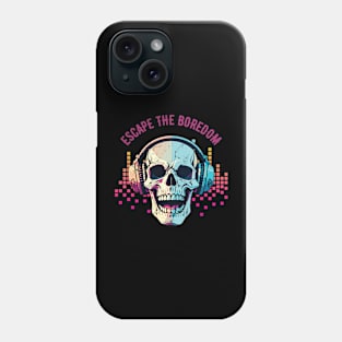 Skull Music Escape the Boredom Phone Case