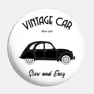 Vintage Style Car 2CV Pin