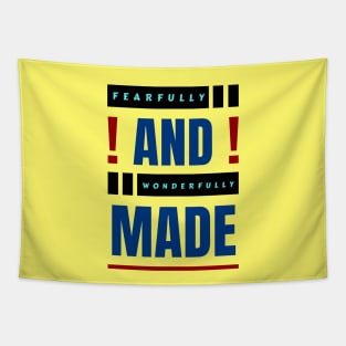 Fearfully And Wonderfully Made | Christian Typography Tapestry