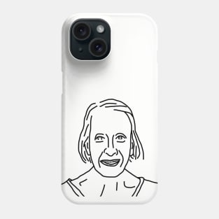 Minimal Portrait of My 85 Year Old Mother Phone Case