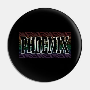 LGBTQ PATTERN USA PHOENIX Pin