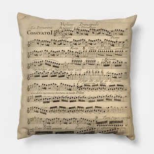 Vivaldi | Spring | Original handwritten score by Antonio Vivaldi | The four Seasons Pillow