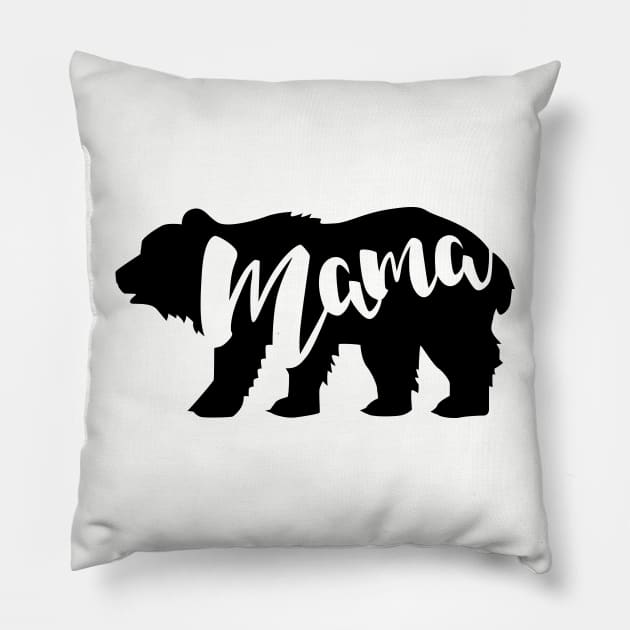 Mama Bear Pillow by FOUREYEDESIGN