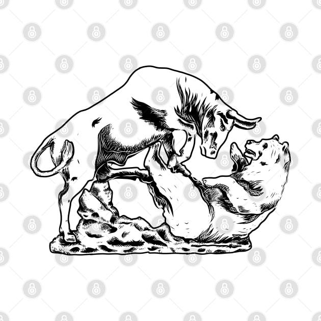 forex - bull vs bear by EraserArt