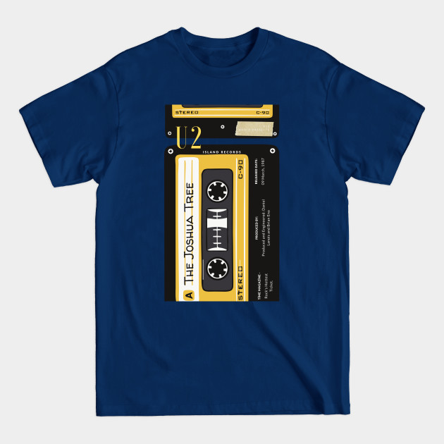 Yellow Black U2 Cassette Tape - Great Gift For U2 Lovers - Music Lovers Gift - Gift For Music Teacher - Cassette Tape Music Retro 80s - T-Shirt