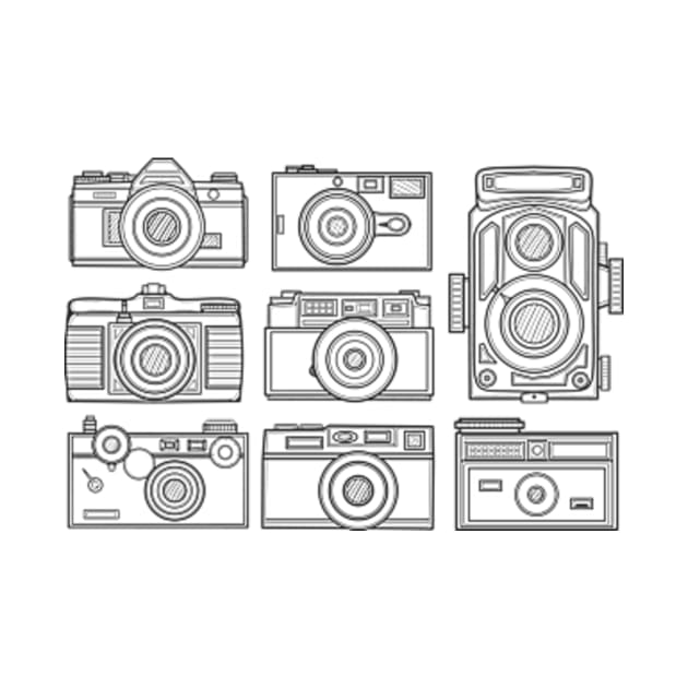 Line Art Classic Camera by milhad