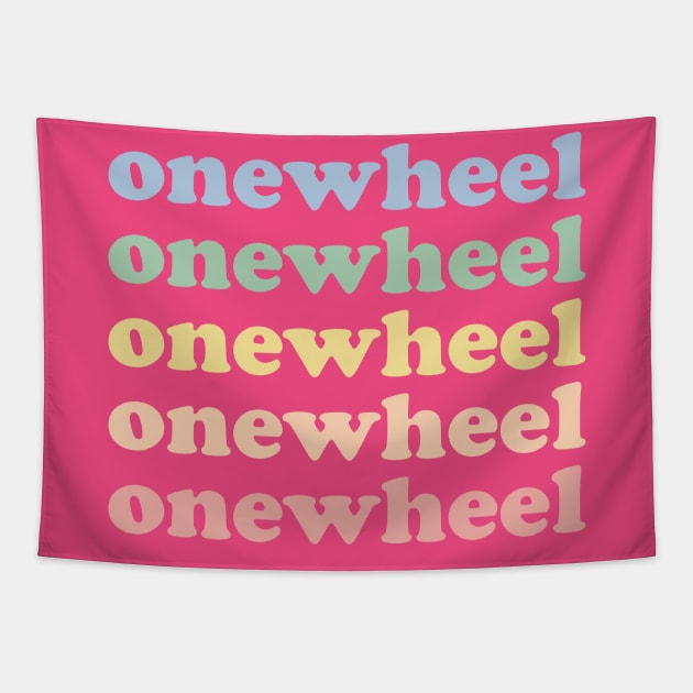 Fun One Wheel Retro Onewheel Tapestry by Funky Prints Merch