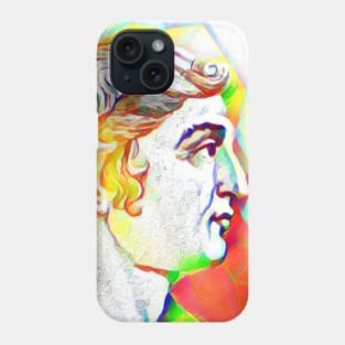 Cassius Dio Colourful Portrait | Cassius Dio Artwork 11 Phone Case