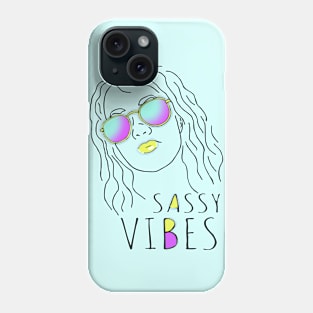 sassy vibes portrait Phone Case