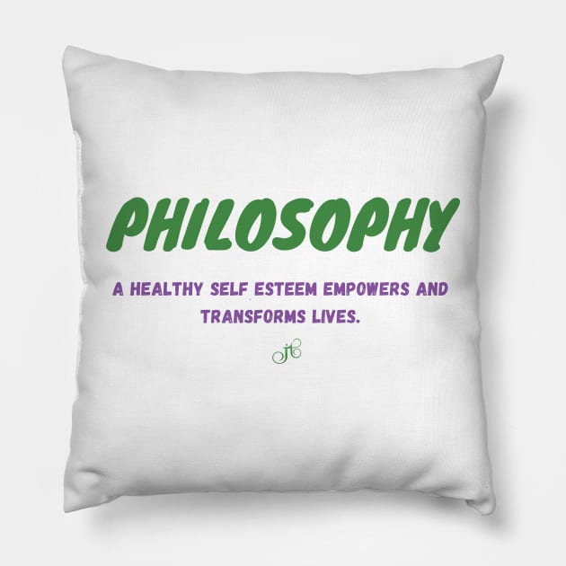 Philosophy Pillow by LibrosBOOKtique