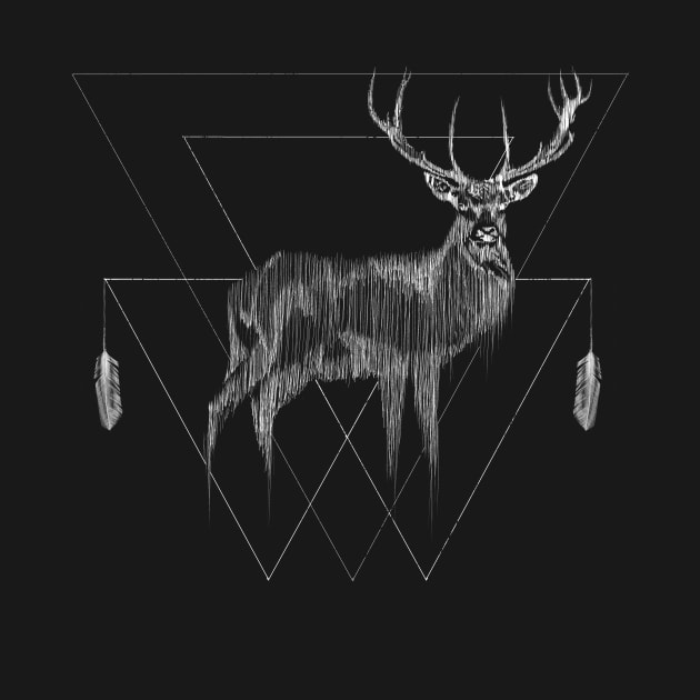 SPIRIT OF THE DEER by KARMADESIGNER T-SHIRT SHOP