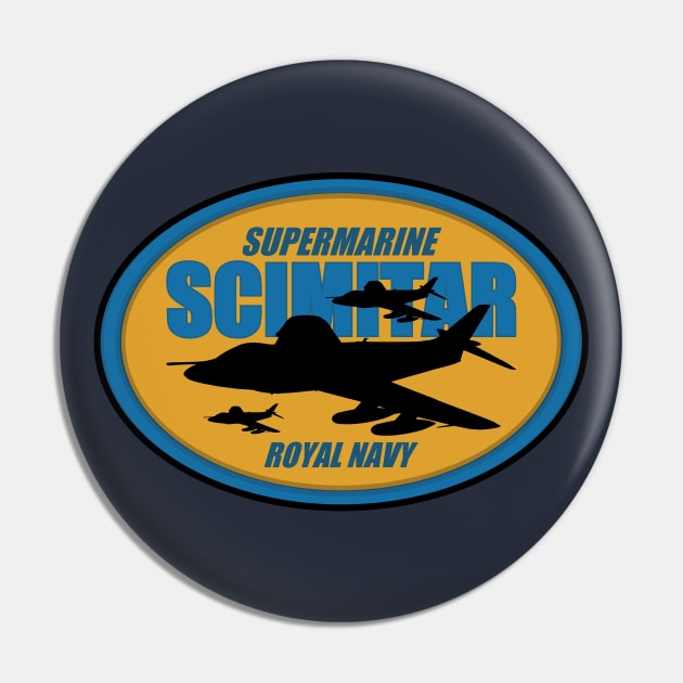 Supermarine Scimitar Pin by Tailgunnerstudios