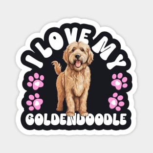 I Love My Goldendoodle Magnet