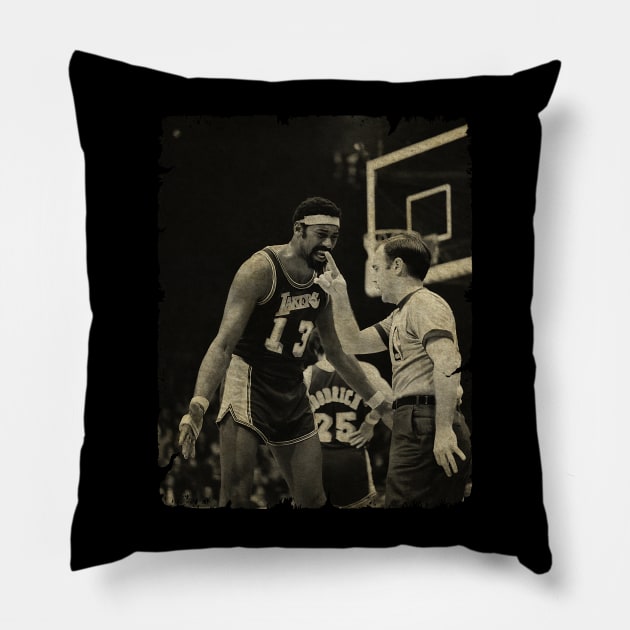 Wilt Chamberlain Protest to Referee Pillow by Wendyshopart