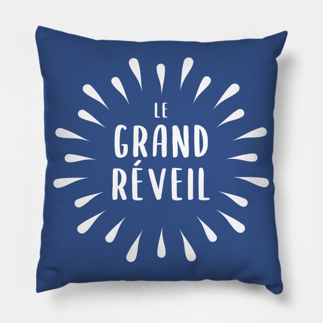 Le Grand Réveil Pillow by BlueZenStudio