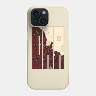 Dar es Salaam, Tanzania City Map Typography - Vector Phone Case