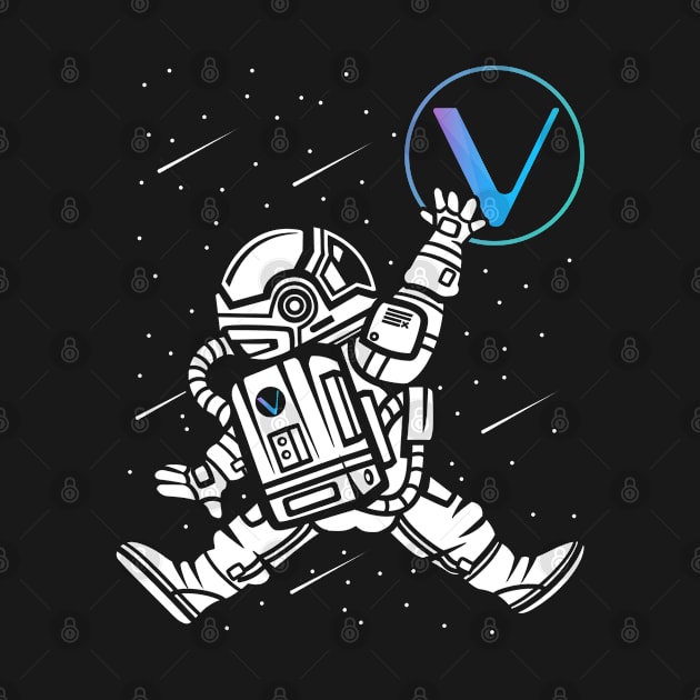 Astronaut Vechain Crypto VET Coin To The Moon Token Cryptocurrency Wallet Birthday Gift For Men Women Kids by Thingking About