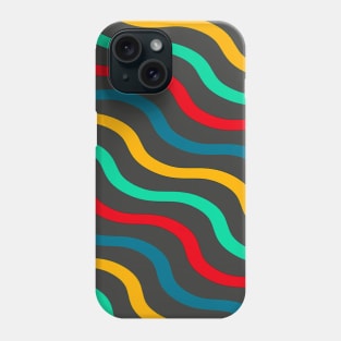 Abstract Retro Waves Phone Case