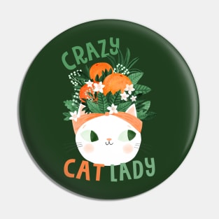 Crazy cat lady Pin