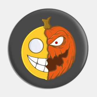 Halloween Pumpkins Smiley Pin