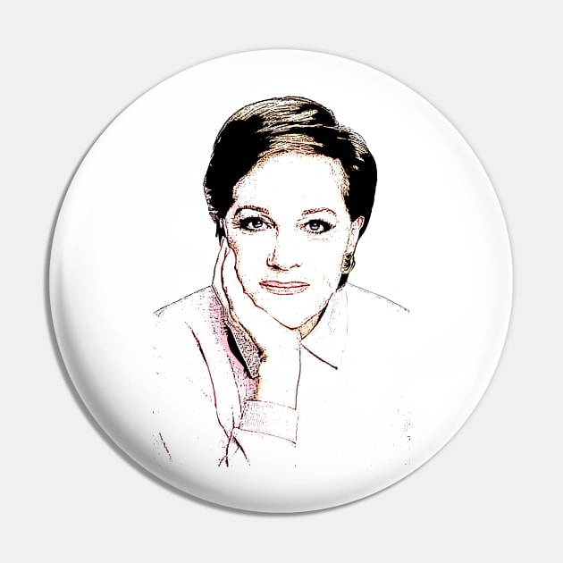 Julie Andrews Outline Pin by baranskini