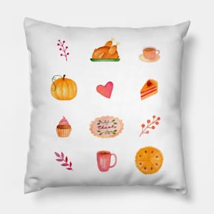 Thanksgiving food Pillow