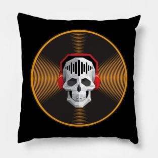 skull records Pillow