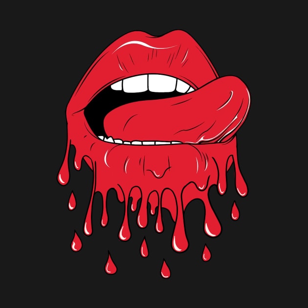 melting lip graphic sublimation by Babyborn