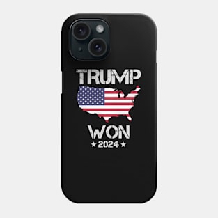 Trump Won United States Flag Country Phone Case