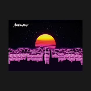 Antwerp Outrun Neon Nights T-Shirt