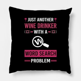 Wine Drinker Word Search Pillow