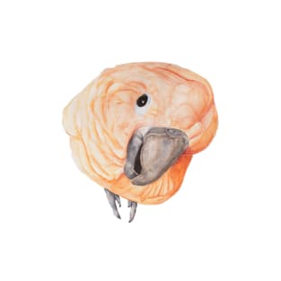 Watercolor cockatoo umbrella white pink parrot T-Shirt