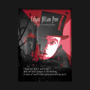 Fall Of The House Of Usher - Edgar Allan Poe - Red. T-Shirt