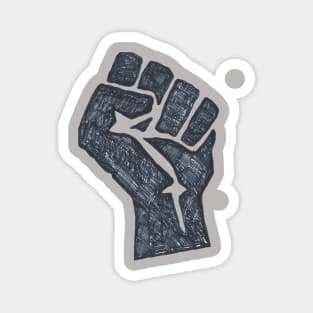 Hand Drawn Fist Magnet