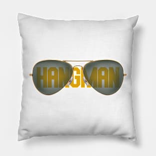 hangman glasses Pillow