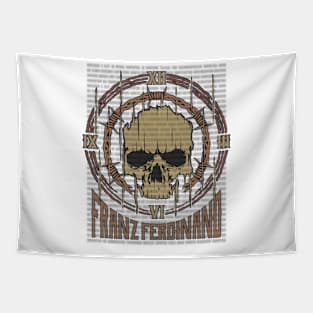 Franz Ferdinand Vintage Skull Tapestry