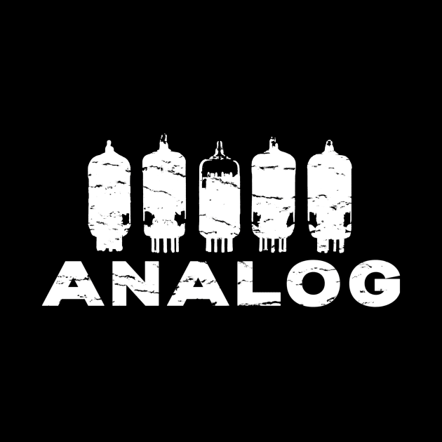 Analog Vacuum Tube Distressed T-Shirt by Analog Designs