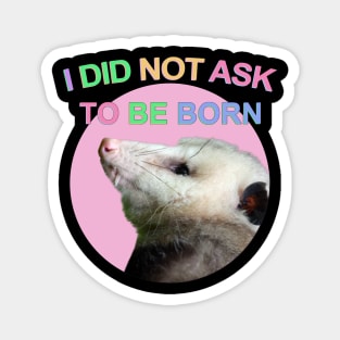 I Did Not Ask to Be Born Magnet